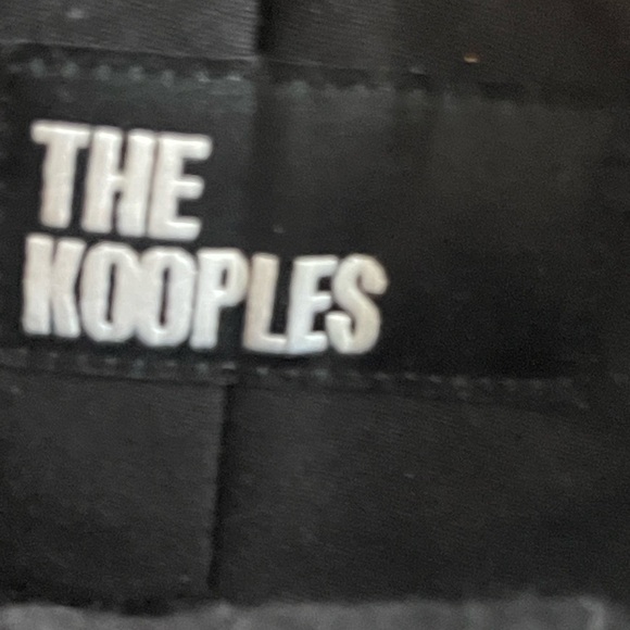 The Kooples NWT BLACK VELVET SUIT TROUSERS with Glitter Floral Print - Picture 8 of 16